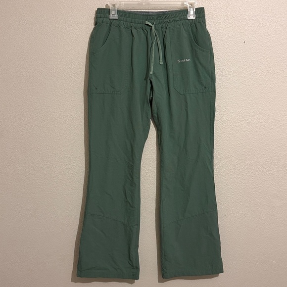 Simms Women's Isle Mallard Drawstring Pants Fishing UPF30 Water Resistant - Picture 2 of 8